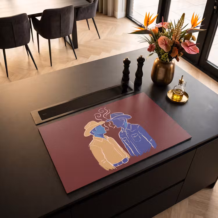 Inductie beschermer - Mensen - Profiel - Sigaret - Abstract - Kunst — 3
