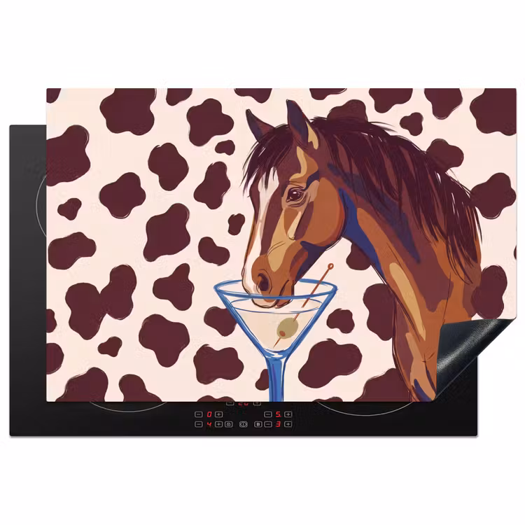 Inductie beschermer - Paard - Martini - Dieren - Abstract - Bruin — 1