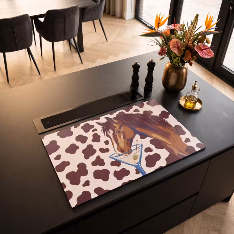 Inductie beschermer - Paard - Martini - Dieren - Abstract - Bruin — 3