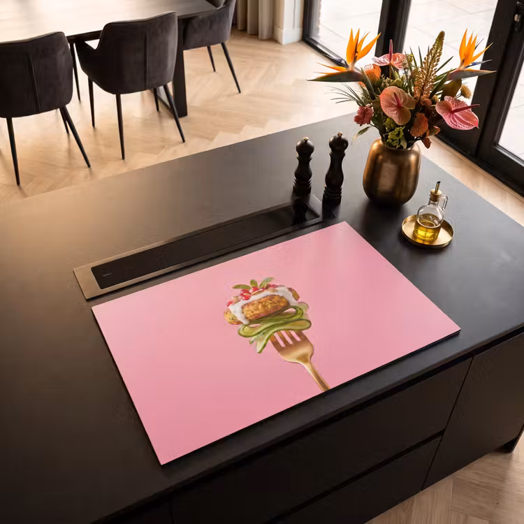 Inductie beschermer - Eten - Vork - Roze — 3