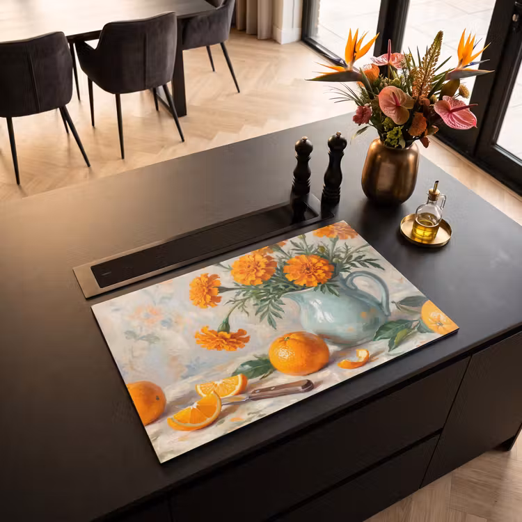 Inductie beschermer - Eten - Oranje - Kunst — 3