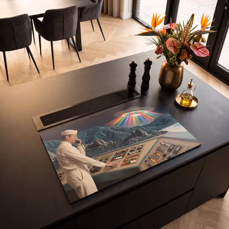 Inductie beschermer - Man - Controlekamer - Strand — 3