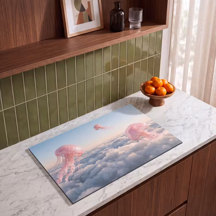 Inductie beschermer - Roze dier - Wolken — 4