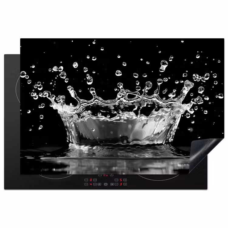 Inductie beschermer - Water - Zwart - Abstract — 1