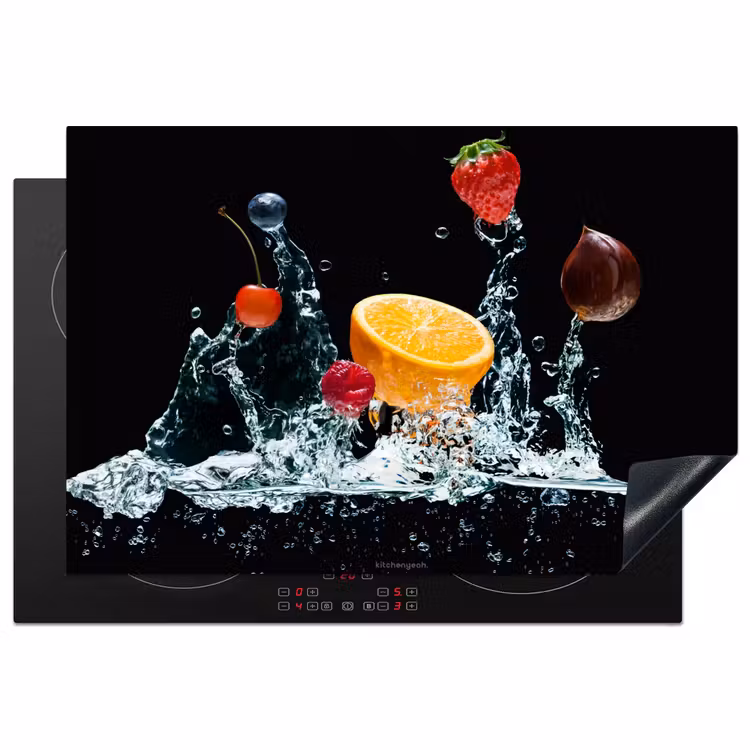 Inductie beschermer - Watersplash - Fruit - Zwart — 1