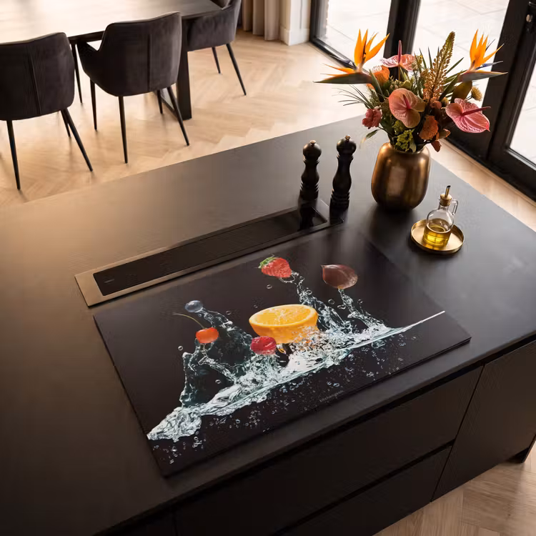 Inductie beschermer - Watersplash - Fruit - Zwart — 3