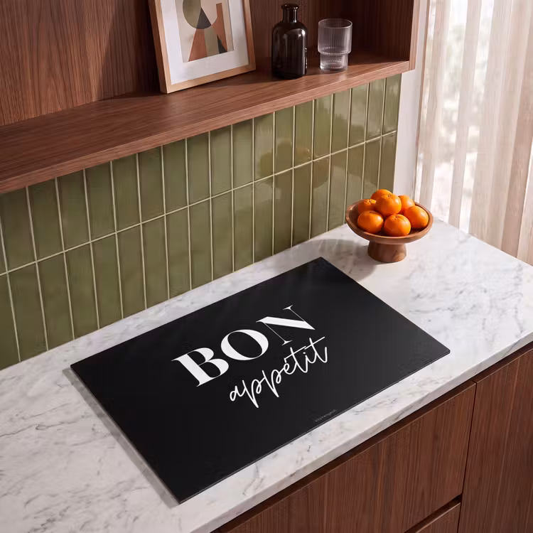 Inductie beschermer - Zwart - Quote - Bon appétit — 4