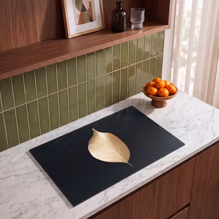 Inductie beschermer - Solitair blad in goud — 4
