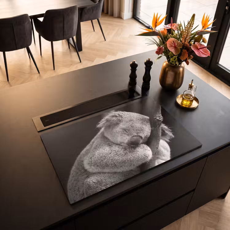 Inductie beschermer - Zwart - Wit - Koala — 3