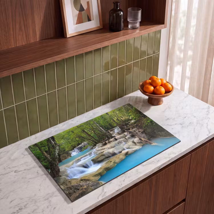 Inductie beschermer - Waterval - Natuur - Rivier - Bos - Water — 4