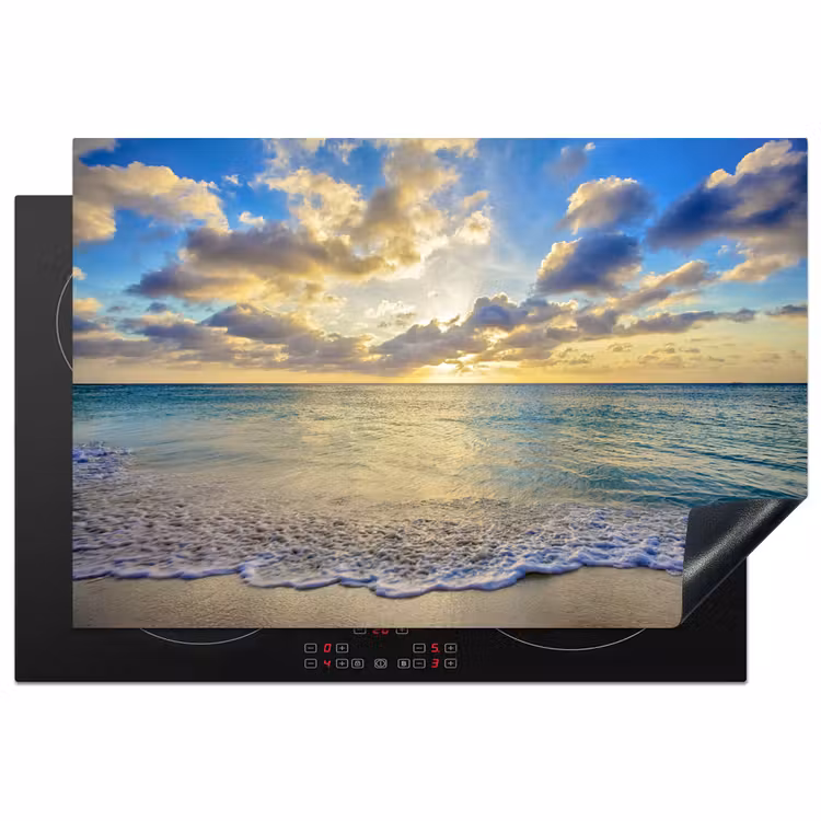 Inductie beschermer - Zee - Strand - Wolken - Zon — 1