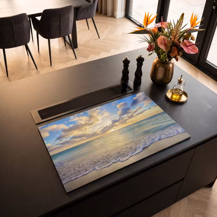 Inductie beschermer - Zee - Strand - Wolken - Zon — 3