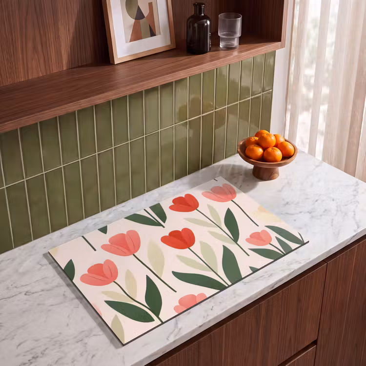 Inductie beschermer - Tulpen - Modern - Roze — 4