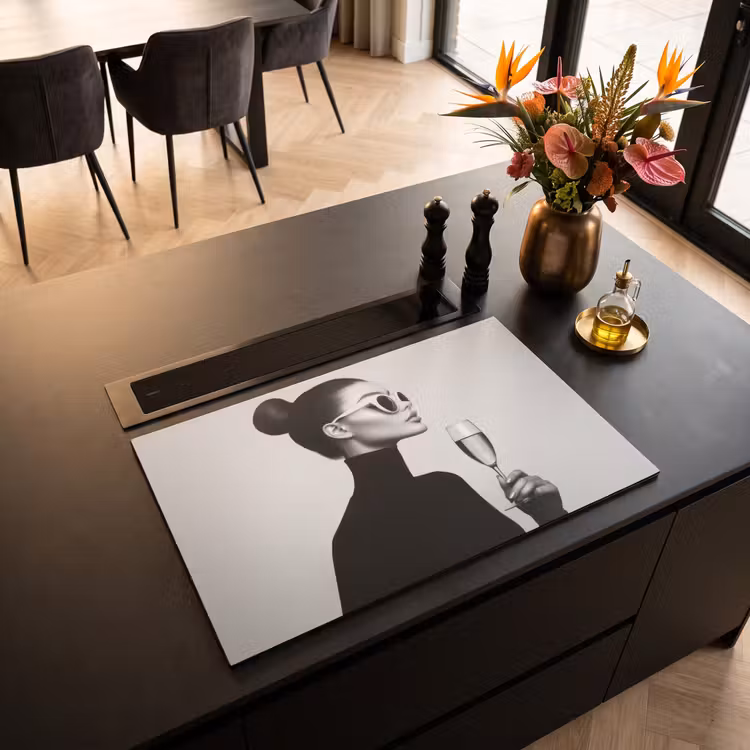 Inductie beschermer - Vrouw - Champagne - Modern — 3