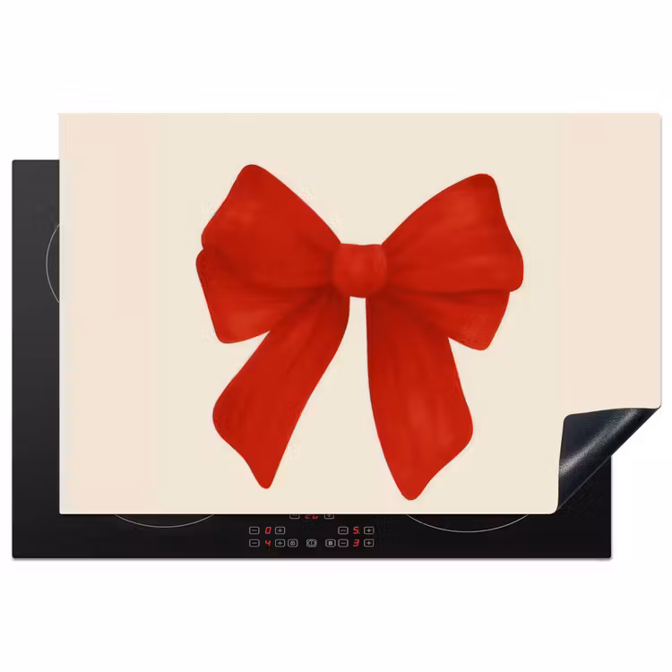 Inductie beschermer - Strik - Symmetrisch - Rood - Lint — 2