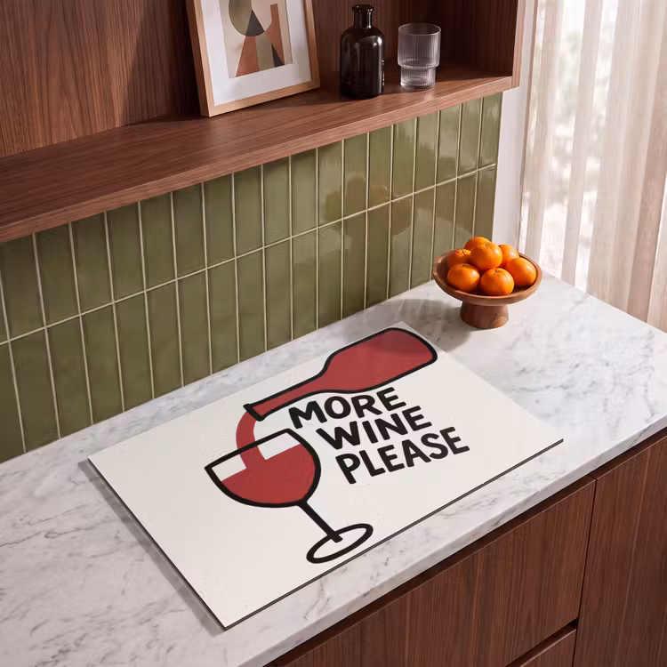 Inductie beschermer - Wijnfles - Quote - Rood - Glas — 4