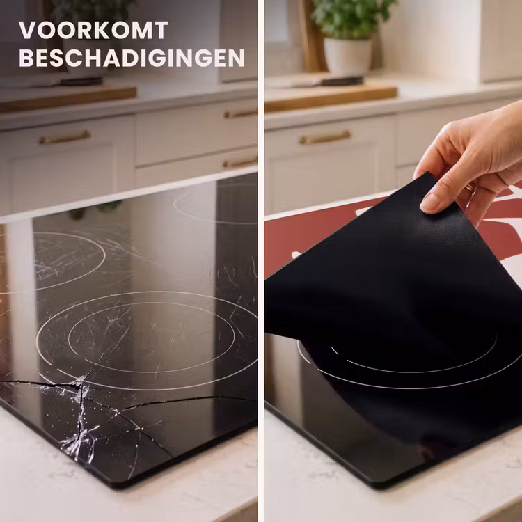 Inductie beschermer - Wijnglazen - Silhouetten - Wit — 2