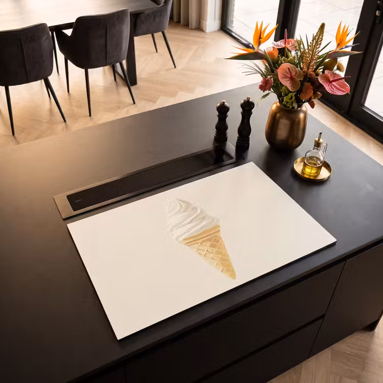 Inductie beschermer - Softijs - Hoorntje - Wit — 3