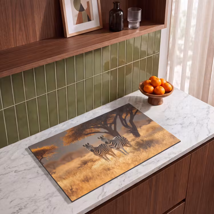 Inductie beschermer - Zebra's - Savannelandschap - Gras — 4