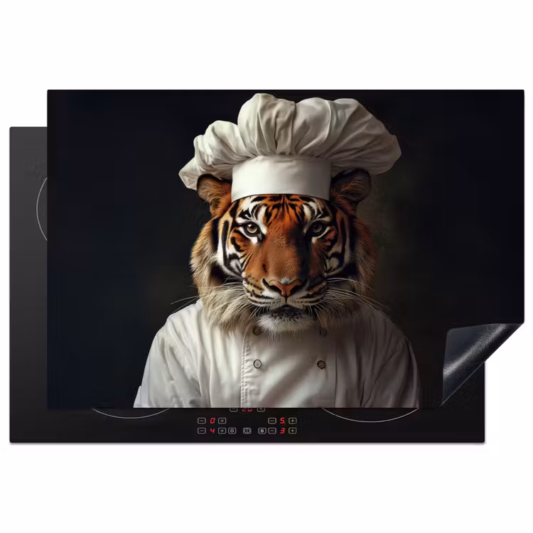 Inductie beschermer - Tijger - Kokskleding - Bruin — 1