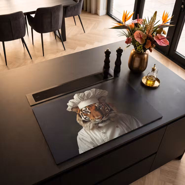 Inductie beschermer - Tijger - Kokskleding - Bruin — 3