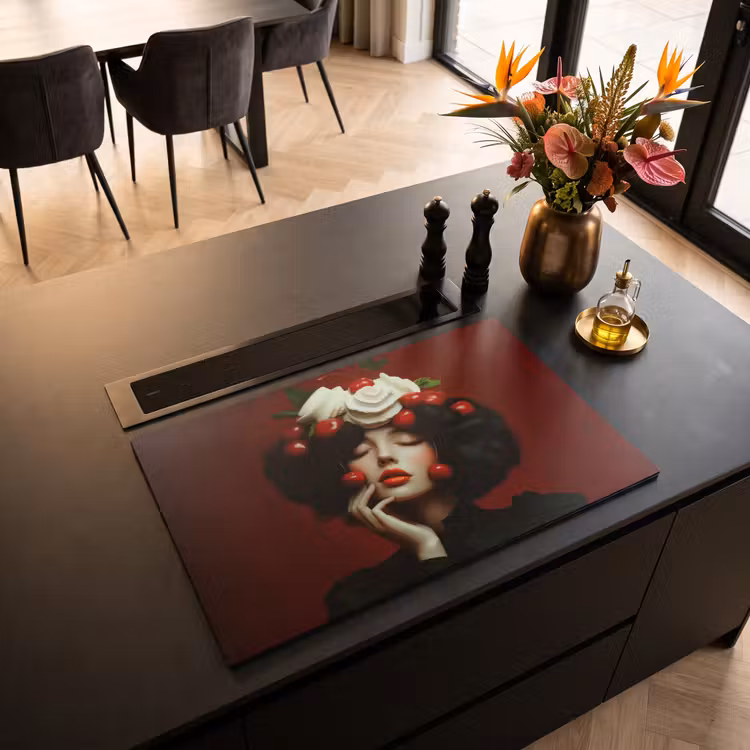 Inductie beschermer - Vrouw - Kersen - Slagroom — 3