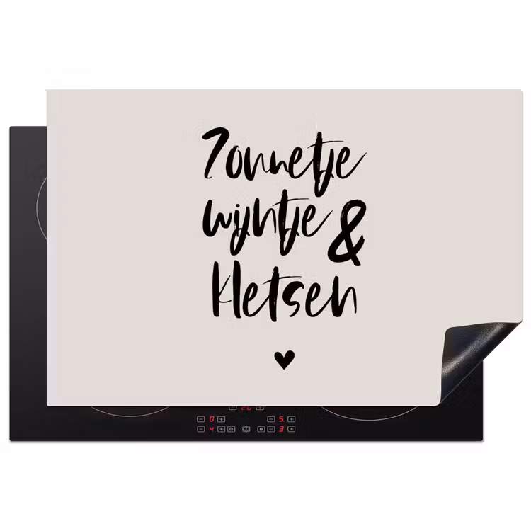 Inductie beschermer - Tekst - Wijn - Zonnetje, wijntje & kletsen - Quotes — 2