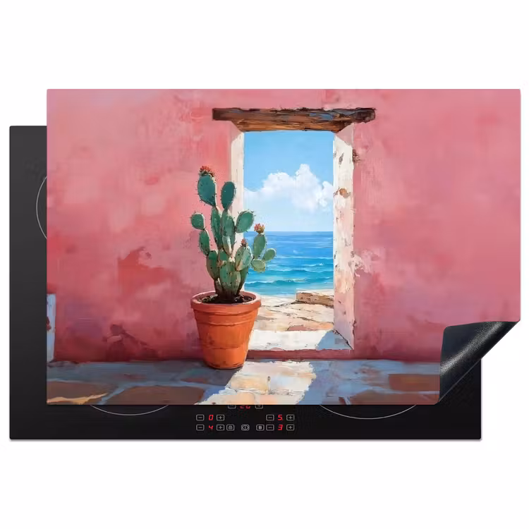 Inductie beschermer - Zee - Roze - Cactus — 1