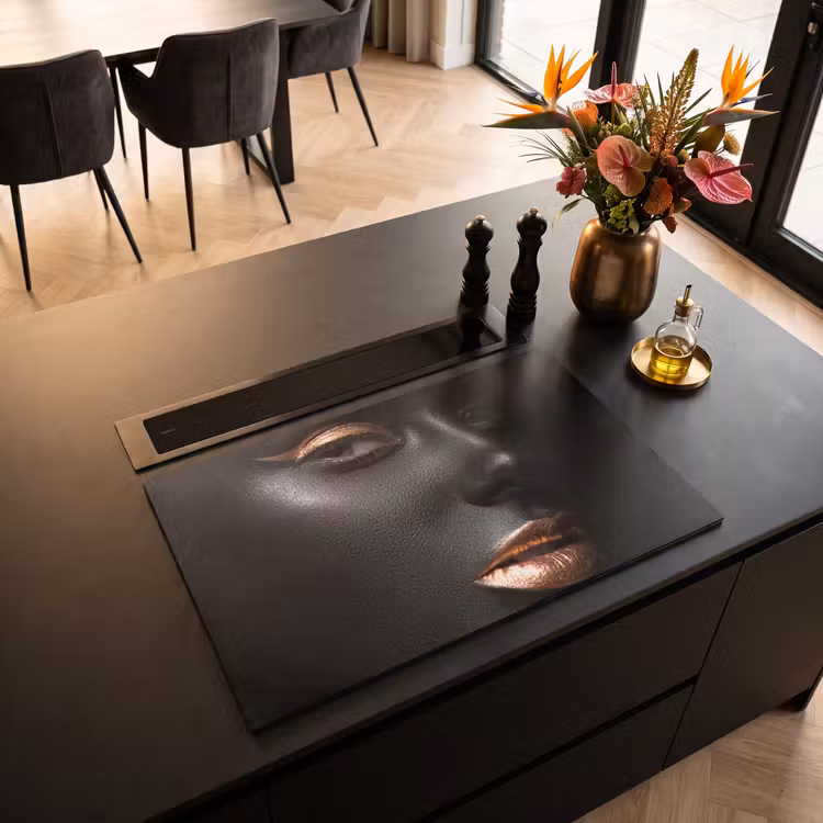 Inductie beschermer - Vrouw - Make-up - Koper - Zwart — 3