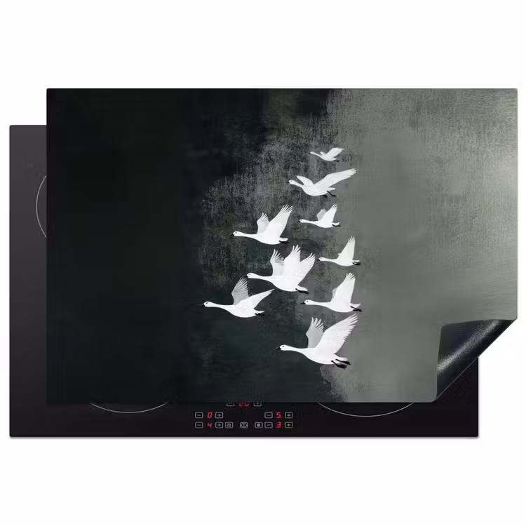 Inductie beschermer - Vogel - Japandi - Groen — 2