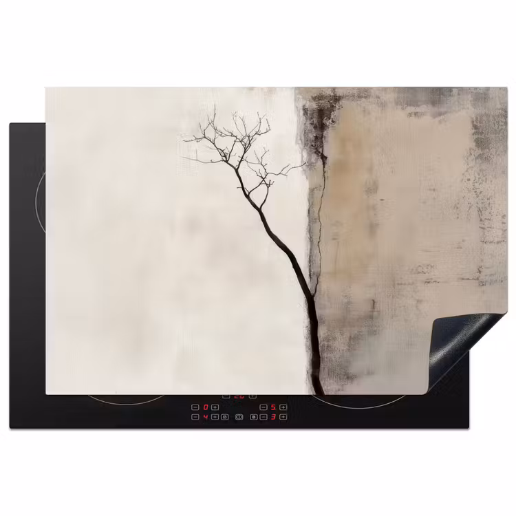 Inductie beschermer - Wabi sabi - Plant - Beige — 2