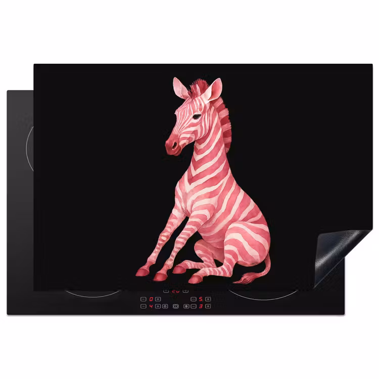 Inductie beschermer - Zebra - Roze - Gestreept — 2