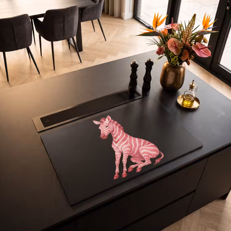 Inductie beschermer - Zebra - Roze - Gestreept — 3