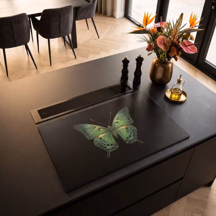 Inductie beschermer - Vlinder - Groen - Diepte — 3