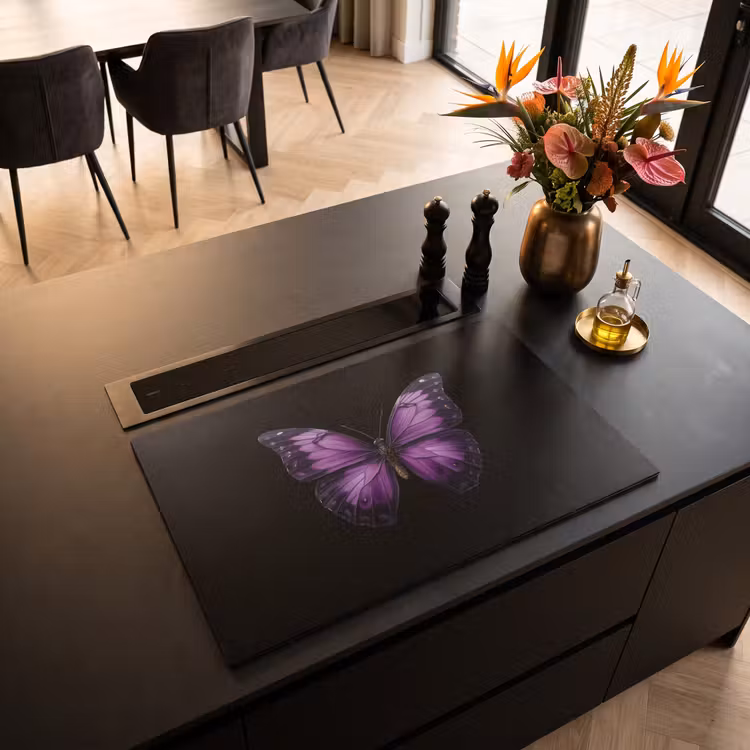 Inductie beschermer - Vlinder - Paars - Levendig — 3