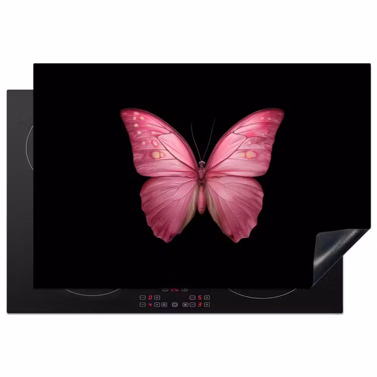 Inductie beschermer - Vlinder - roze - Elegant — 2