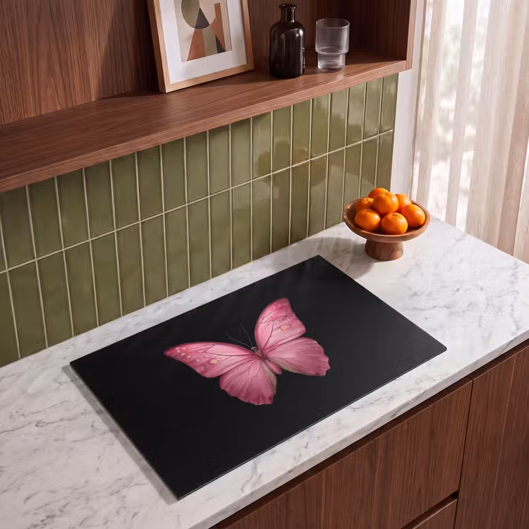 Inductie beschermer - Vlinder - roze - Elegant — 4