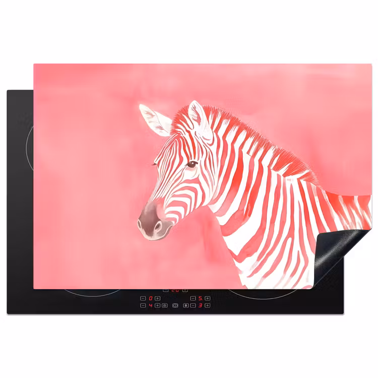 Inductie beschermer - Zebra - Pink - Verf — 1