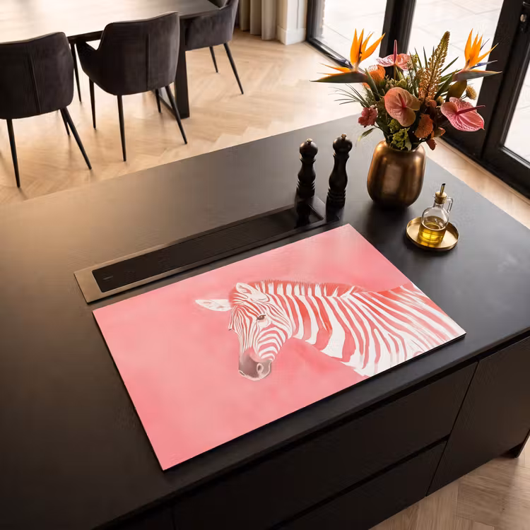 Inductie beschermer - Zebra - Pink - Verf — 3