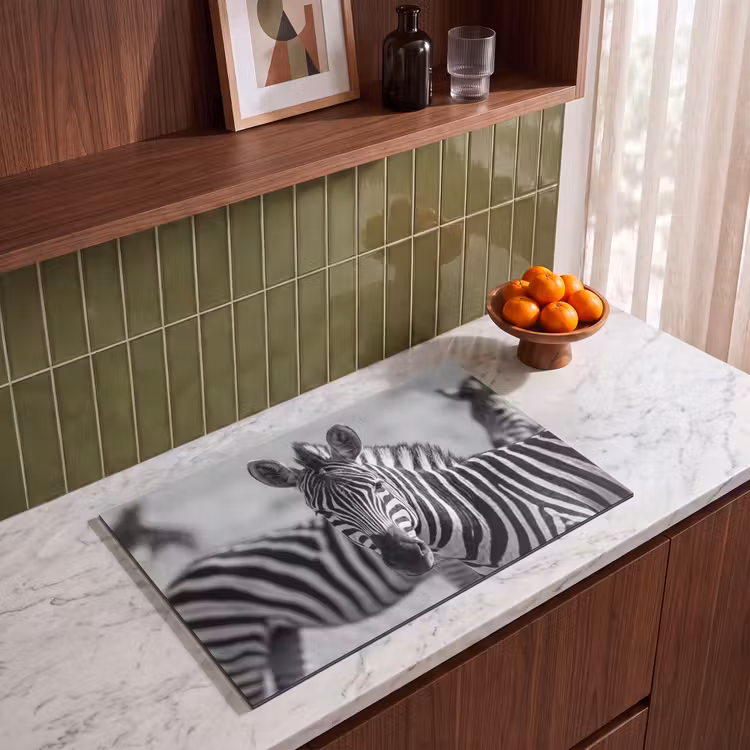Inductie beschermer - Zebra's - Zwart - Wit — 4