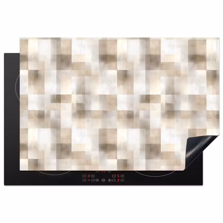 Inductie beschermer - Textuur - Linnen - Beige — 2