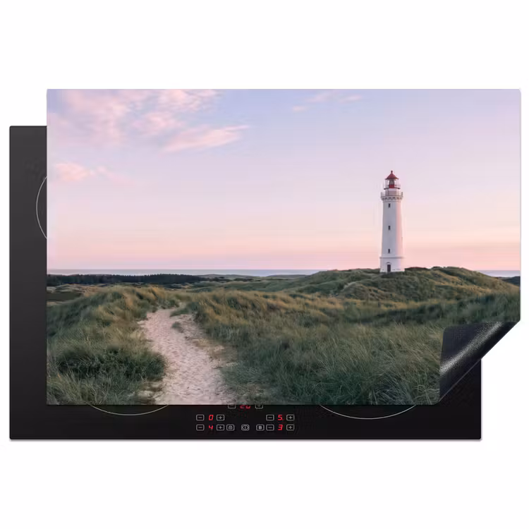 Inductie beschermer - Vuurtoren - Duinlandschap - Zee — 2
