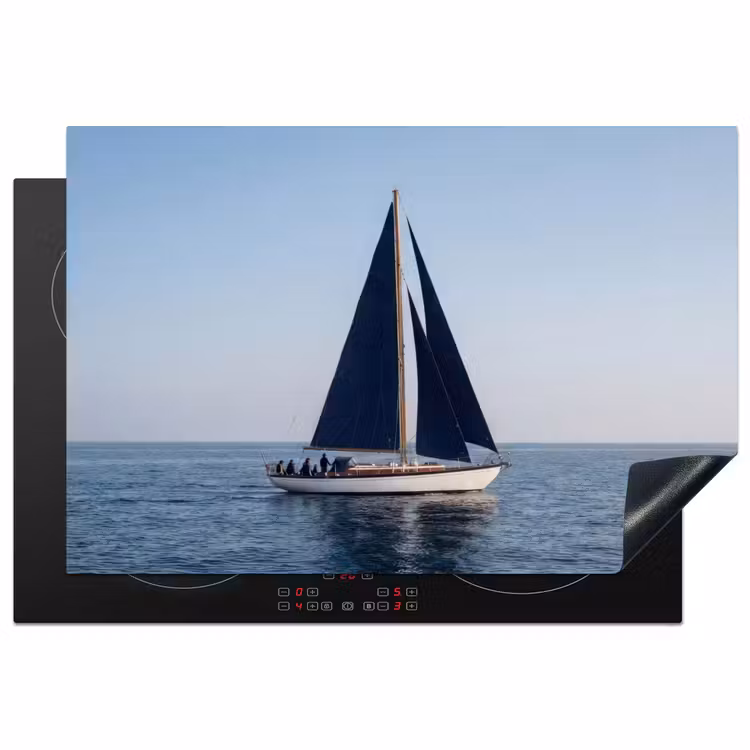 Inductie beschermer - Zeilboot - Zee - Blauw — 2