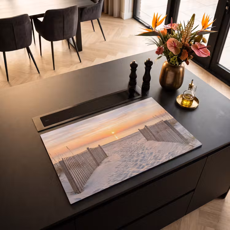 Inductie beschermer - Zonsondergang - Strand - Zand — 3