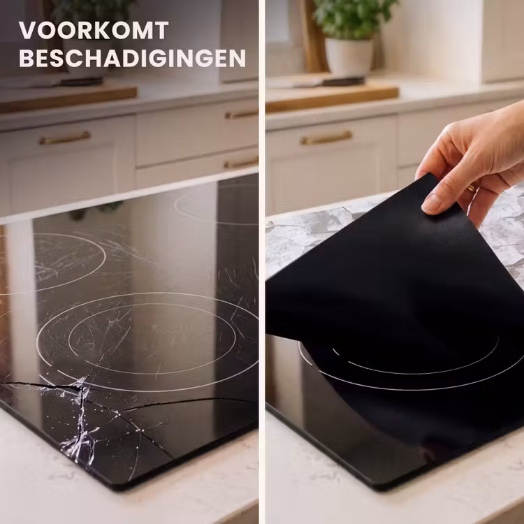 Inductie beschermer - Structuur - Rots - Wit — 2