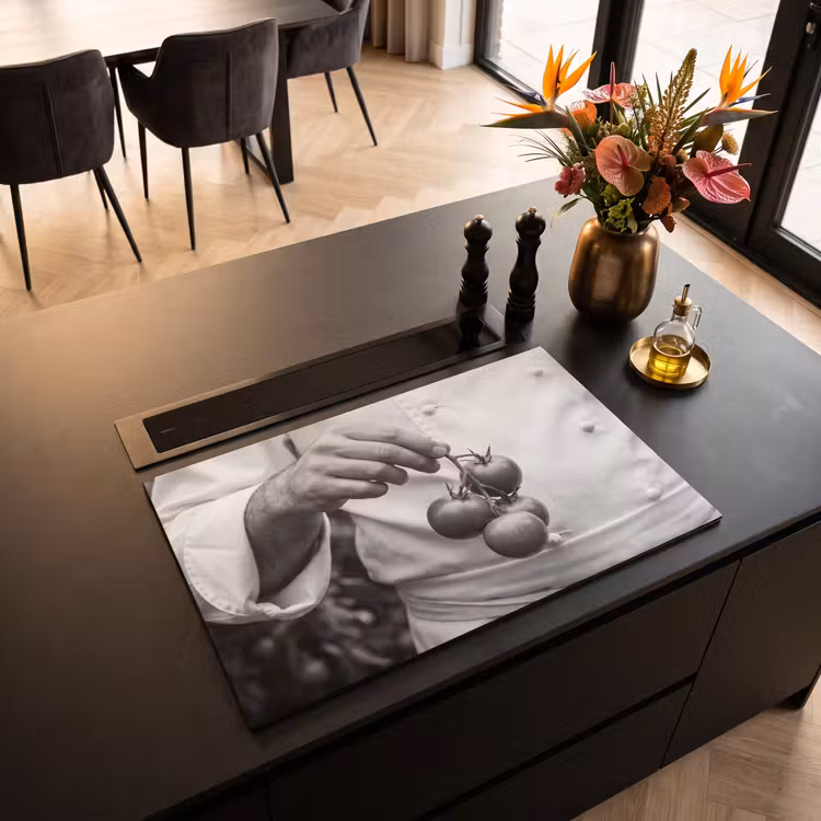 Inductie beschermer - Tomaten - Chef - Zwart - Wit — 3