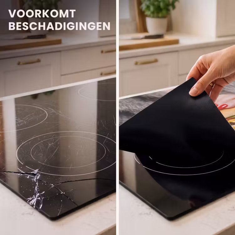 Inductie beschermer - Vrouw - Hamburger - Bontjas — 2