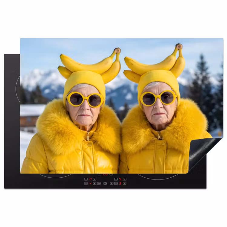 Inductie beschermer - Vrouwen - Bananen - Geel — 1
