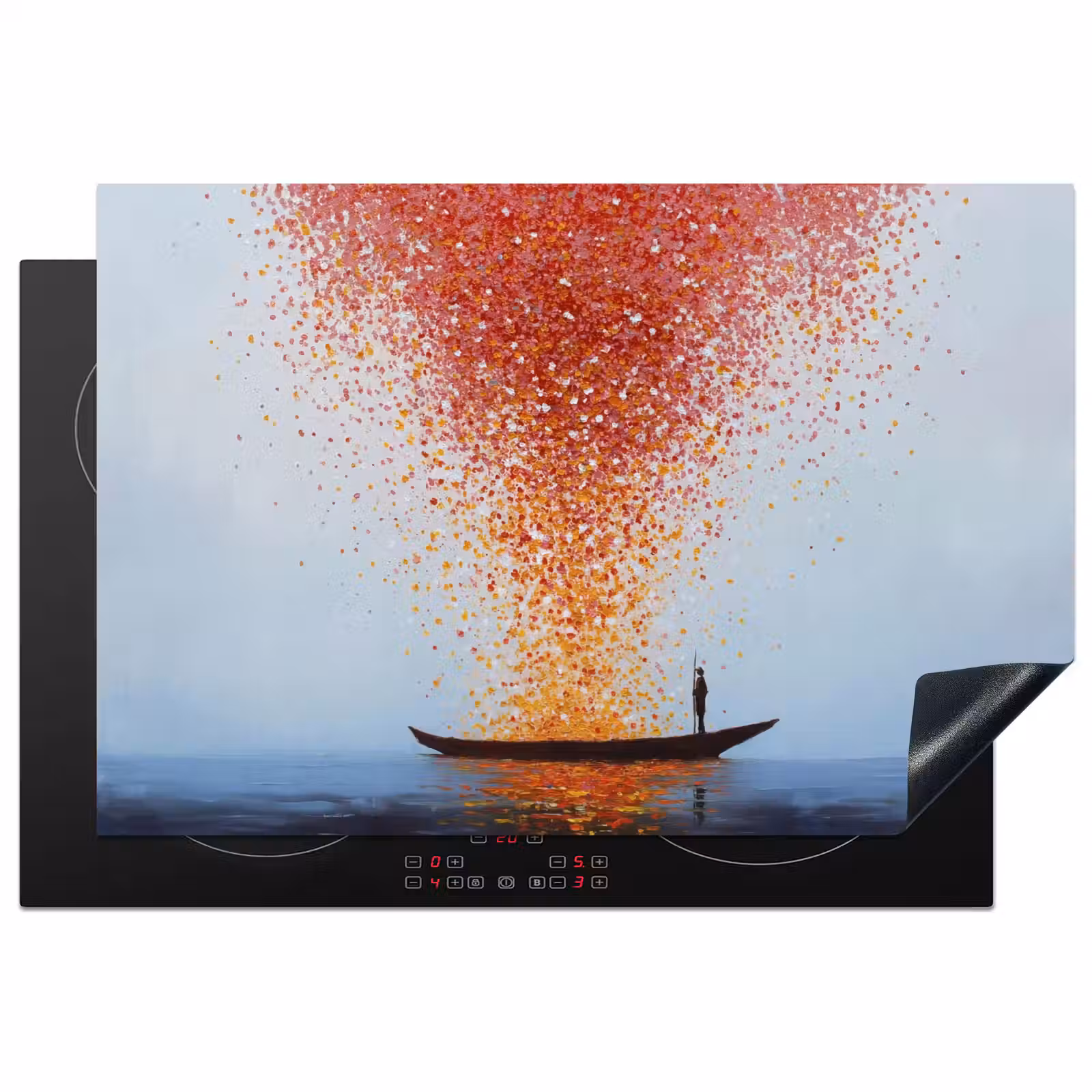 Inductie beschermer - Wolk - Confetti - Boot - Wateroppervlakte — 1