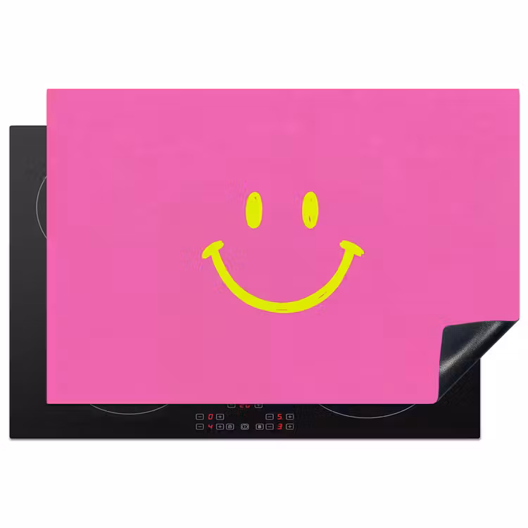 Inductie beschermer - Smiley - Vrolijk - Roze — 2